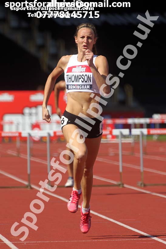 Womens 100 metres hurdles, 2019 Muller British Championships, Alexander Stadium, Birmingham. Photo: David T. Hewitson/Sports for All Pics